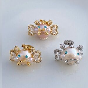 P115-High Quality Round Edison Pearl Detachable Cutie Pendant